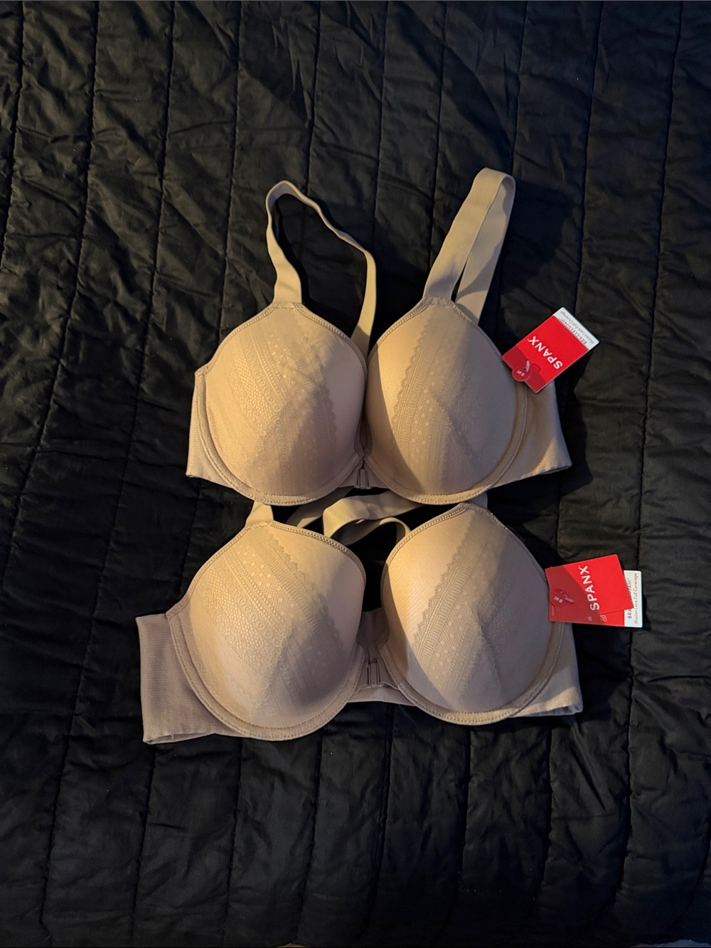 SPANX Bra-llelujah 38c Nude T-Shirt Bra with Light Lace Detail